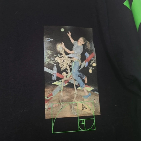 Off -White Main label Pascal Painting Long Sleeve T Shirt Black size - Picture 4 of 12